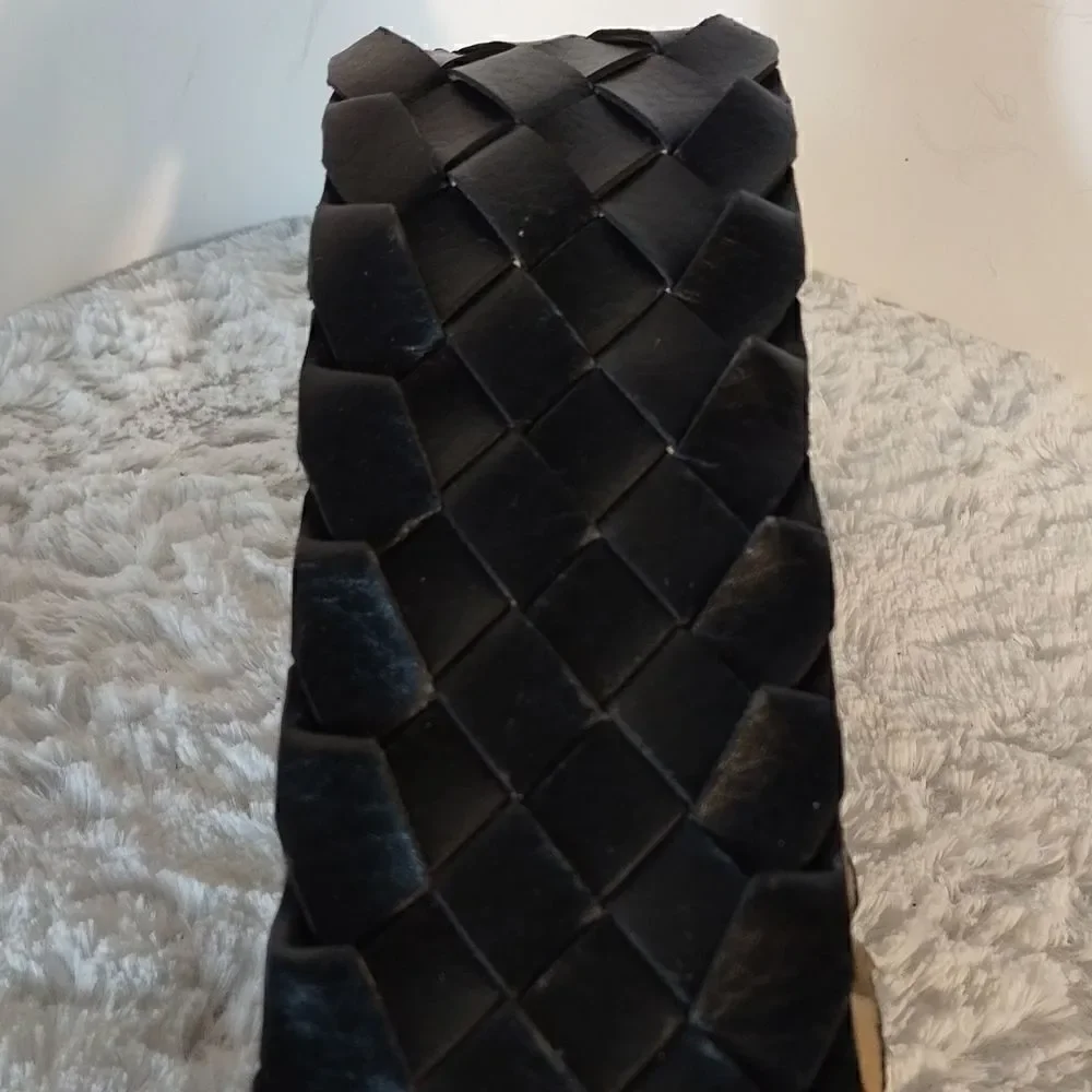 Braided Woman's Faux Leather Belt